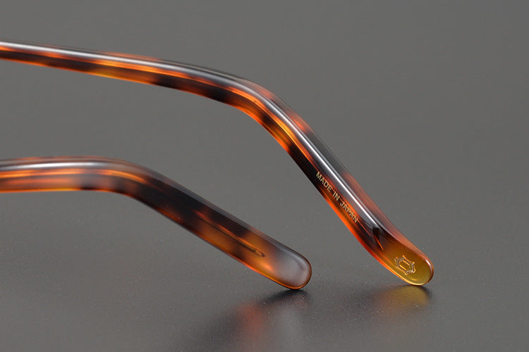 KMN103 Japanese Handmade Round Eyeglasses | Pure Titanium Frame with Integrated Nose Pads