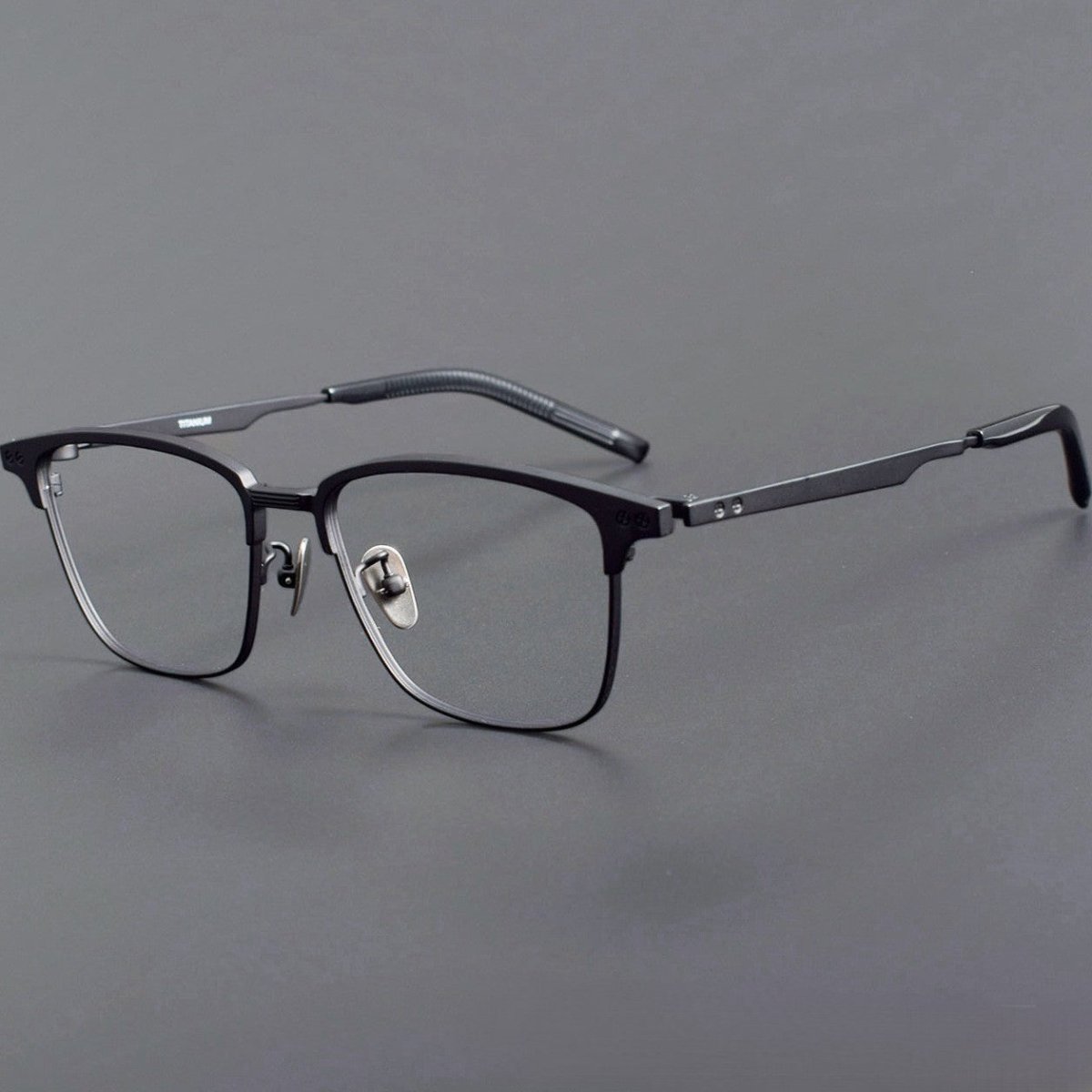 999.9 - Inspired Pure Titanium Browline Full Frame Glasses for Business Optical Eyewear – S - 930T - HP eyeglasses
