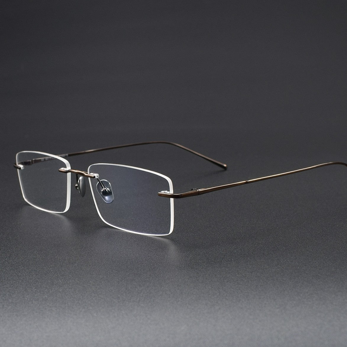 Ultra-Light Pure Titanium Rimless Glasses for Men | Business Prescription Optical Frame with Photochromic Lens Option 52015