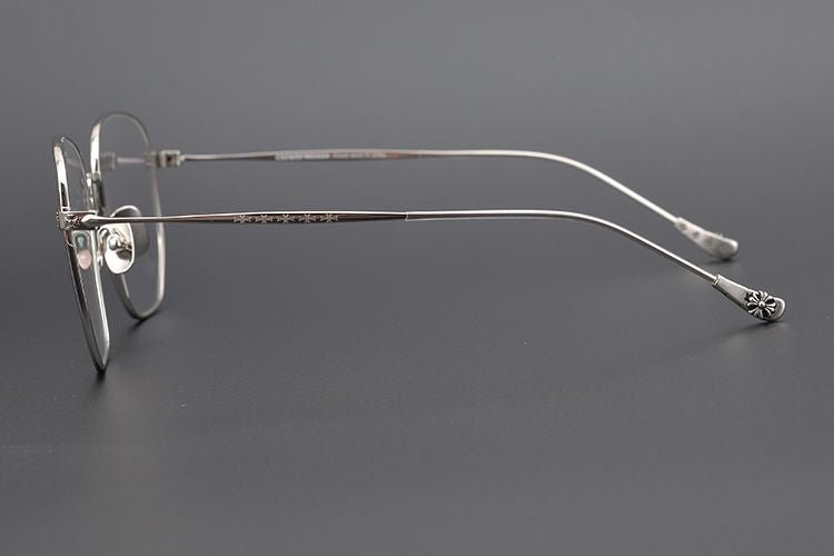 BONE PRONE Chrome Hearts Style Oversized Titanium Glasses – Lightweight Polygon Optical Frame for Men & Women, Blue Light Blocking Eyeglasses - HP eyeglasses