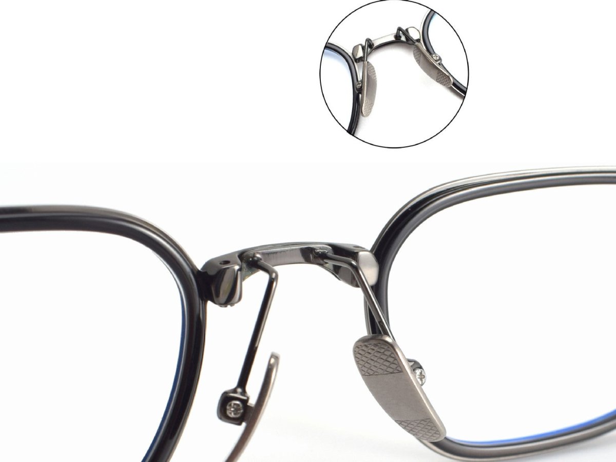 BRADBURY Japanese Retro Square Titanium Glasses - Ultra - Light 17g Full Frame Eyewear - HP eyeglasses
