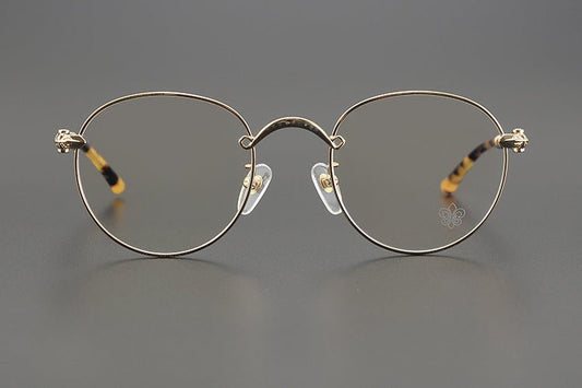 BUBBA Vintage Round Glasses – Gothic Style Full Frame with Blue Light Filter - HP eyeglasses