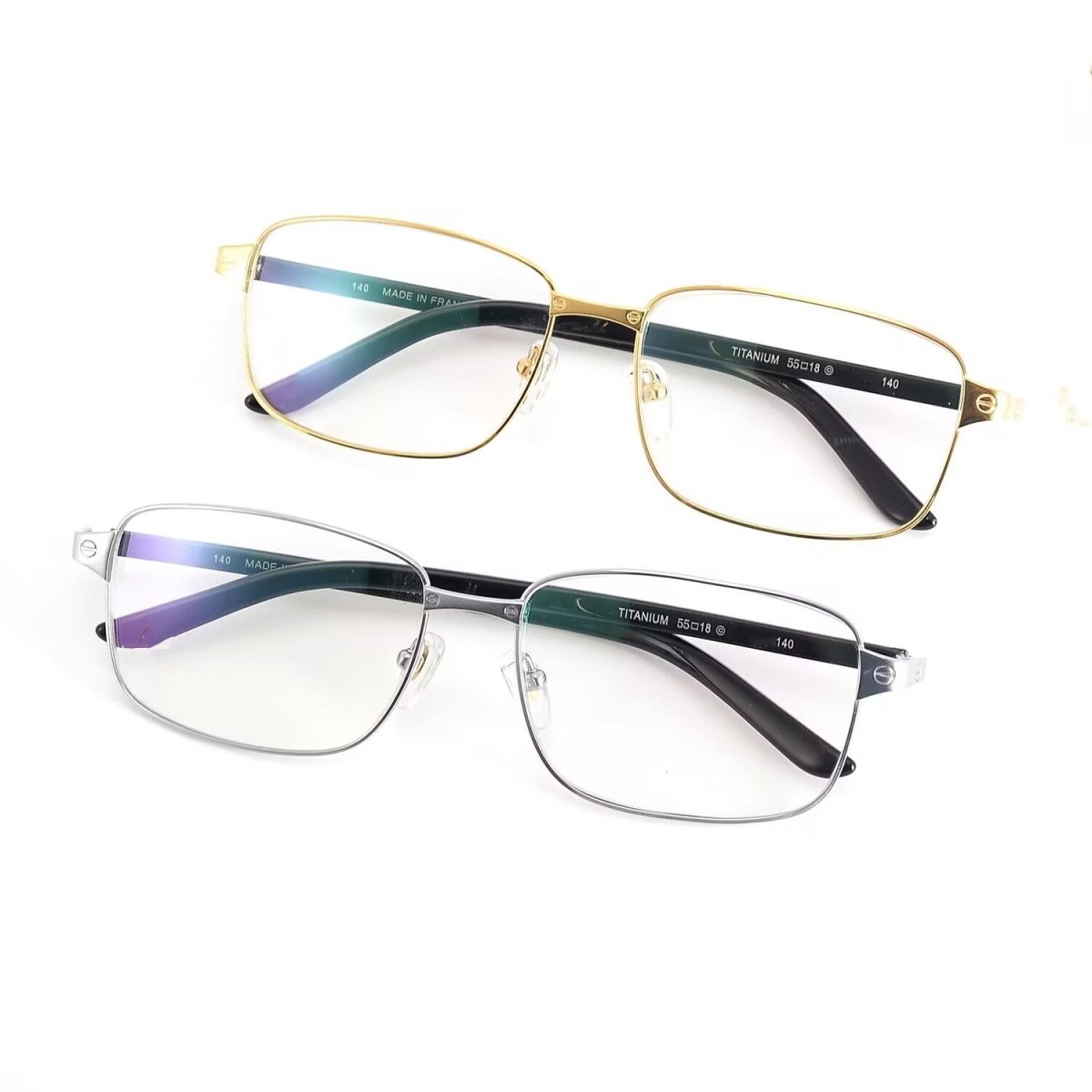 Cartier - Style Business Pure Titanium Full Frame Optical Glasses with Acetate Temples – CT00400 - HP eyeglasses