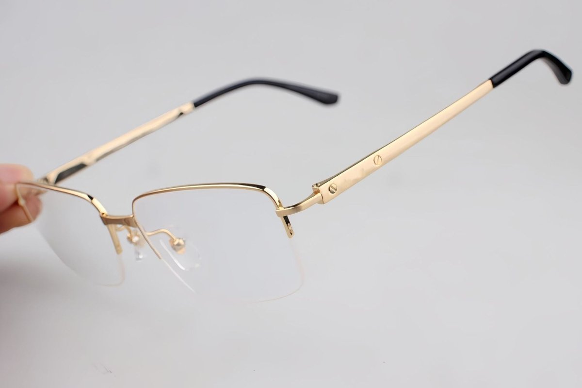 Cartier - Style Pure Titanium Semi Rimless Glasses Lightweight Designer Business Optical Frame – CT0554O - HP eyeglasses