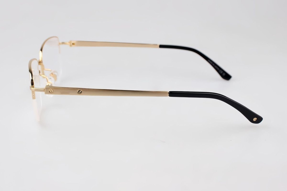 Cartier - Style Pure Titanium Semi Rimless Glasses Lightweight Designer Business Optical Frame – CT0554O - HP eyeglasses