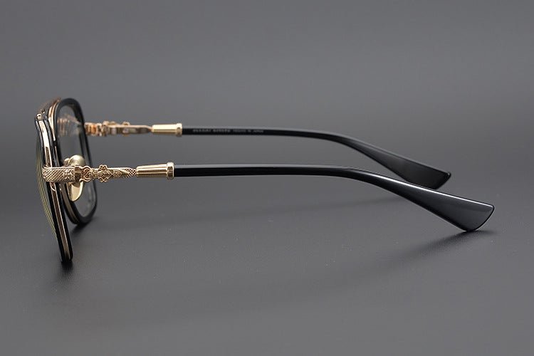 CH Style Aviator Glasses – Gothic Double Bridge Titanium Frame (56mm) - BELLA - HP eyeglasses