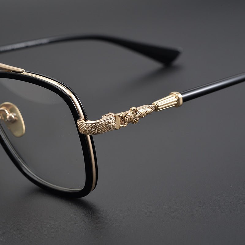 CH Style Aviator Glasses – Gothic Double Bridge Titanium Frame (56mm) - BELLA - HP eyeglasses