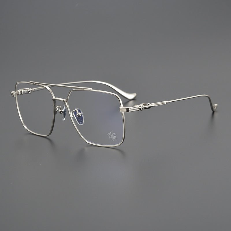 CH8146 Titanium Aviator Glasses – Gothic Double Bridge Holy Dagger