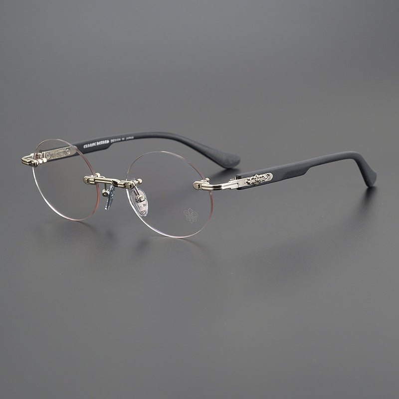 Chrome Hearts - Inspired Deep II rimless square glasses | Japanese Craftsmanship Pure Titanium Square Frames - HP eyeglasses