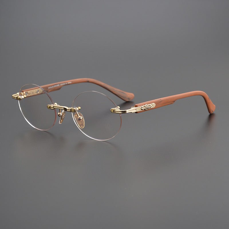 Chrome Hearts - Inspired Deep II rimless square glasses | Japanese Craftsmanship Pure Titanium Square Frames - HP eyeglasses