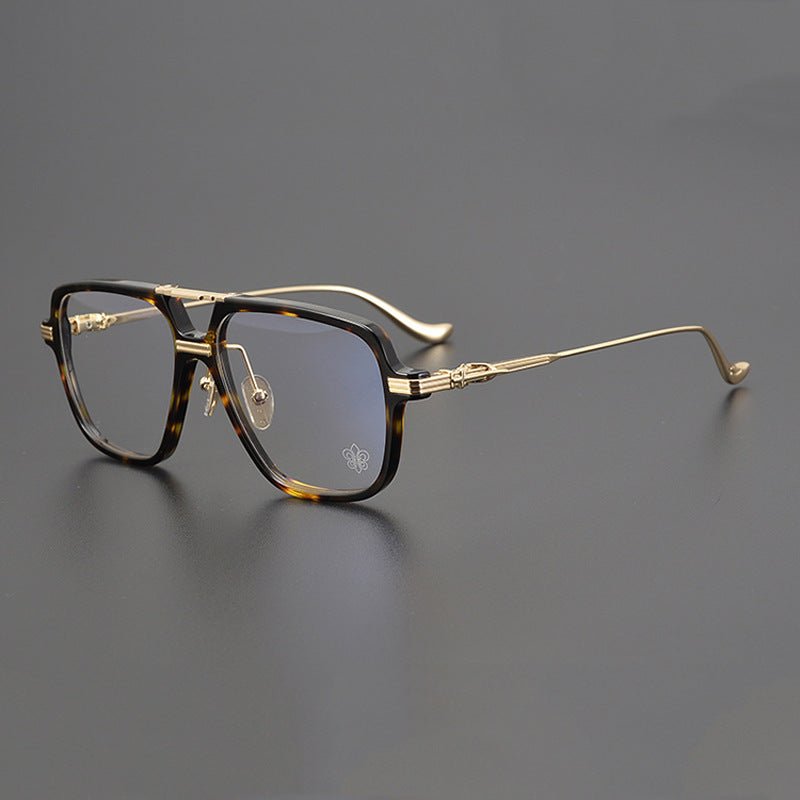 Chrome Hearts inspired Gothic Aviator Glasses – Holy Dagger Double Bridge Frame - CH8182 - HP eyeglasses