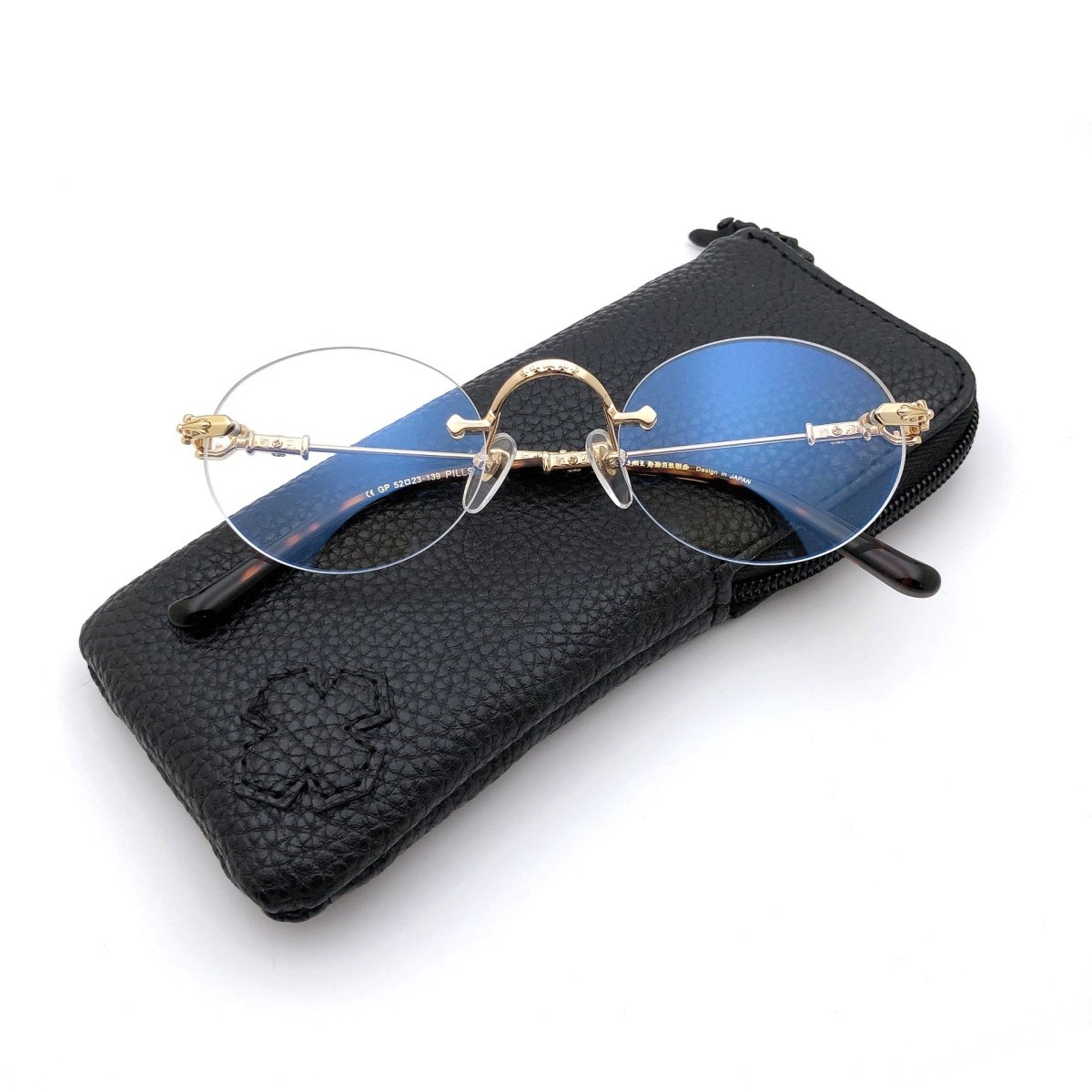 Chrome Hearts - Inspired Gothic - Style PILLS I Rimless Glasses | Handmade Titanium Alloy Eyewear | Punk Style Frames - HP eyeglasses