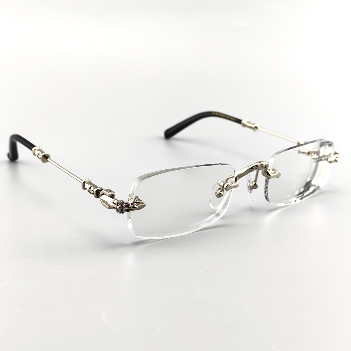 chrome heart goggles Hearts-Inspired Gothic-Style PILLS I Rimless Glasses | Handmade Titanium Alloy Eyewear Je kleiner die Kinder, guanti senza dita Size:A2H--PRE-ORDER-- Handcrafted in Japan from