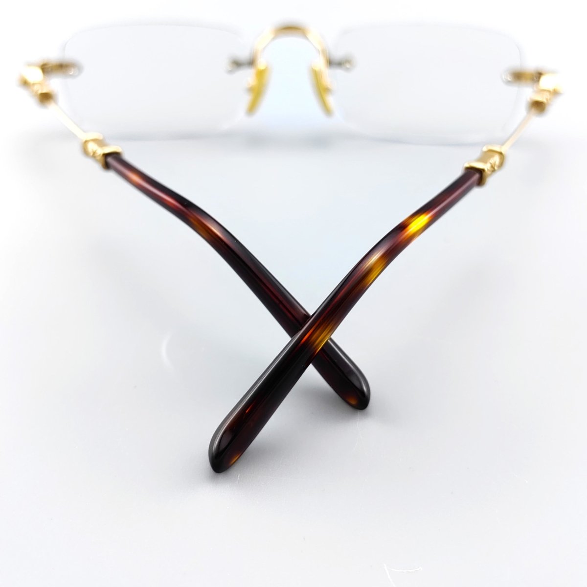 Chrome Hearts - Inspired Gothic - Style PILLS I Rimless Glasses | Handmade Titanium Alloy Eyewear | Punk Style Frames - HP eyeglasses