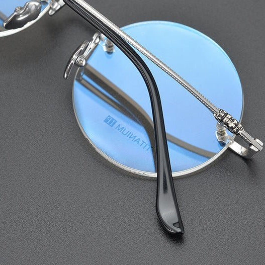 Chrome Hearts - Inspired Luxury round rimless glasses | Pure Titanium Round Frames for Men & Women - HP eyeglasses