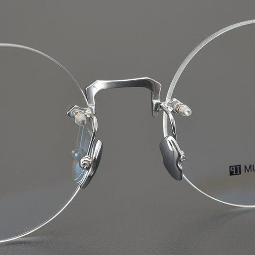 Chrome Hearts - Inspired Luxury round rimless glasses | Pure Titanium Round Frames for Men & Women - HP eyeglasses