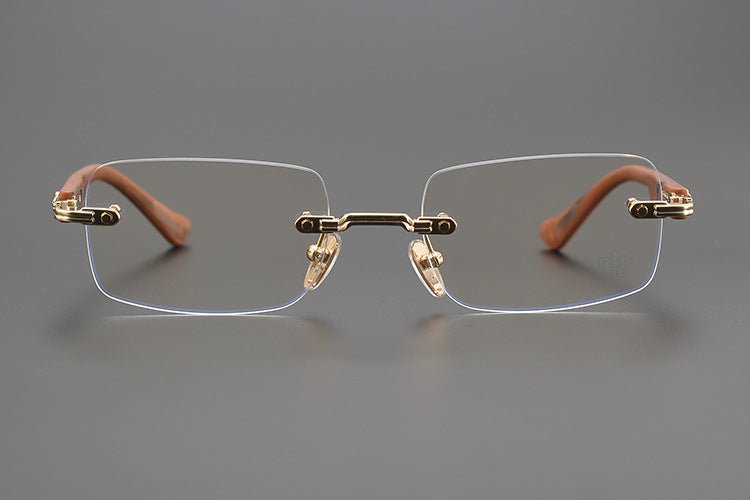 Chrome Hearts - Inspired rimless square glasses | Japanese Craftsmanship Pure Titanium Square Frames - HP eyeglasses