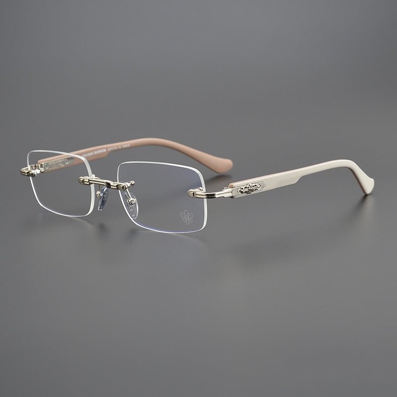 Chrome Hearts - Inspired rimless square glasses | Japanese Craftsmanship Pure Titanium Square Frames - HP eyeglasses