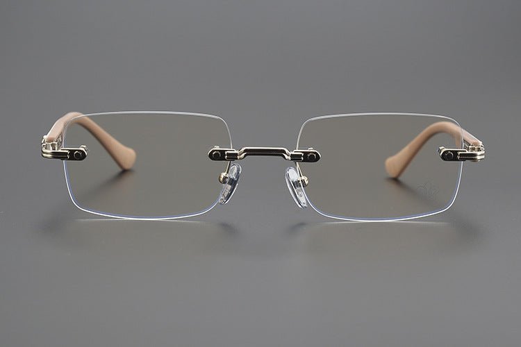 Chrome Hearts - Inspired rimless square glasses | Japanese Craftsmanship Pure Titanium Square Frames - HP eyeglasses