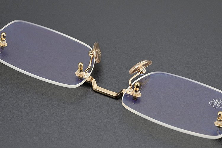Chrome Hearts - Inspired rimless square glasses | Japanese Craftsmanship Pure Titanium Square Frames - HP eyeglasses