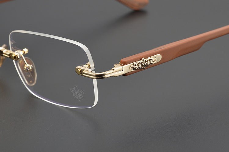 Chrome Hearts - Inspired rimless square glasses | Japanese Craftsmanship Pure Titanium Square Frames - HP eyeglasses