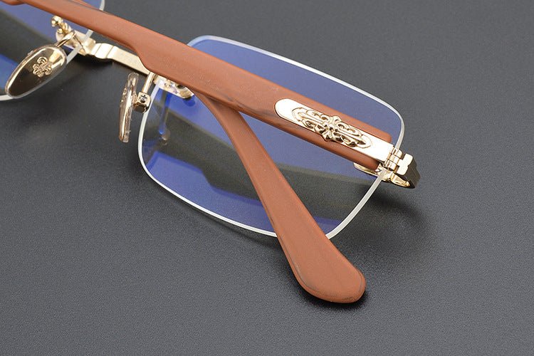 Chrome Hearts - Inspired rimless square glasses | Japanese Craftsmanship Pure Titanium Square Frames - HP eyeglasses