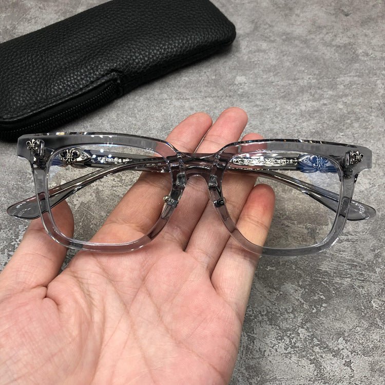 Chrome Hearts - Style Acetate Square Glasses Frame Full Rim Eyeglasses Unisex Designer Optical Frame Prescription Glasses CH8127 - HP eyeglasses