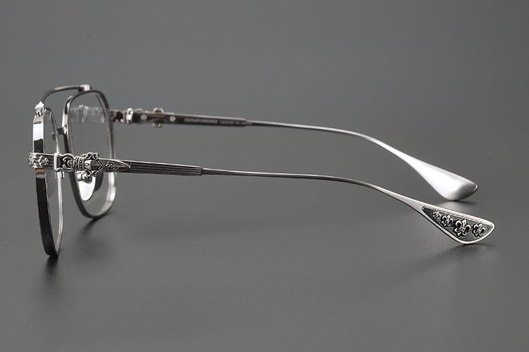 Chrome Hearts style Gothic Holy Dagger Aviator Glasses – Titanium Double Bridge Frame - CH8032 - HP eyeglasses