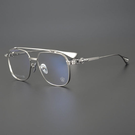 Chrome Hearts style Gothic Holy Dagger Aviator Glasses – Titanium Double Bridge Frame - CH8032 - HP eyeglasses
