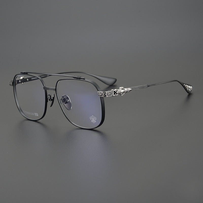 Chrome Hearts style Gothic Holy Dagger Aviator Glasses – Titanium Double Bridge Frame - CH8032 - HP eyeglasses