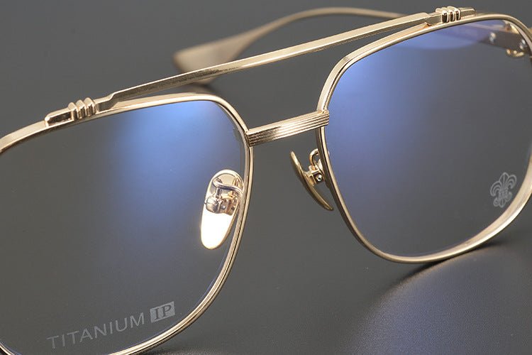 Chrome Hearts style Gothic Holy Dagger Aviator Glasses – Titanium Double Bridge Frame - CH8032 - HP eyeglasses