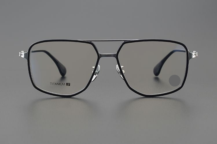 Chrome Hearts style Gothic Holy Dagger Retro Titanium Aviator Glasses – Gothic Double Bridge Frame - CH5513 - HP eyeglasses