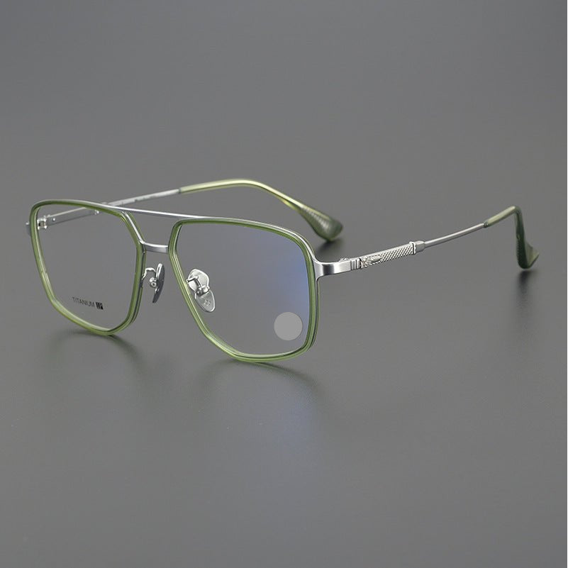 Chrome Hearts style Gothic Holy Dagger Retro Titanium Aviator Glasses – Gothic Double Bridge Frame - CH5513 - HP eyeglasses