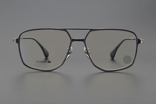 Chrome Hearts style Gothic Holy Dagger Retro Titanium Aviator Glasses – Gothic Double Bridge Frame - CH5513 - HP eyeglasses