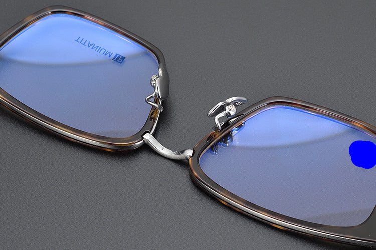Chrome Hearts Style Retro Black Square Glasses – Ultra - Light Pure Titanium Full Rim Eyeglass Frame for Men & Women - HP eyeglasses