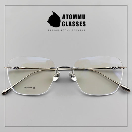 Chrome Hearts - Style Rimless Glasses | Lightweight Frameless Design for High Prescription Lenses | Vintage Artistic Look - EO - 753 - HP eyeglasses