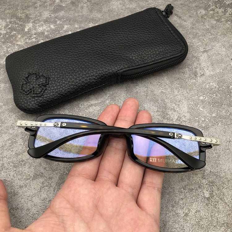 Chrome Hearts - Style Square Eyeglasses – Acetate Titanium Unisex Designer Full Rim Frame CH8107 - HP eyeglasses