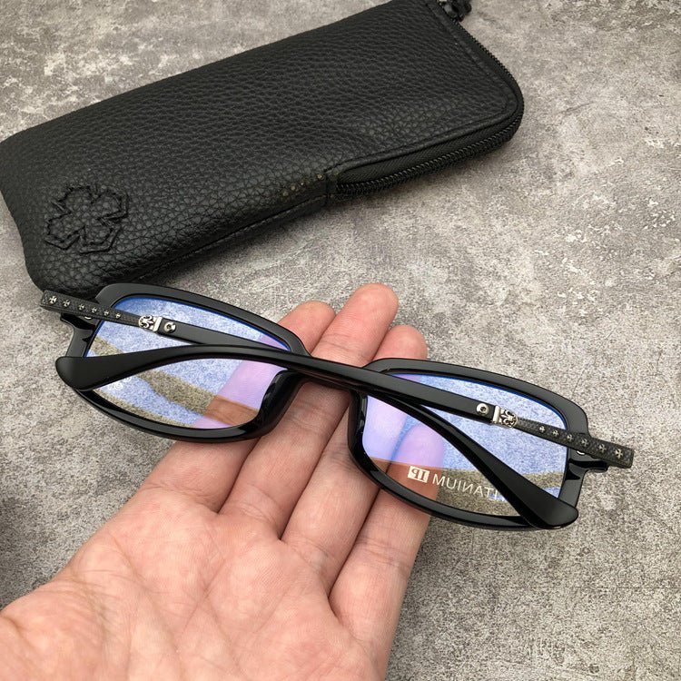 Chrome Hearts - Style Square Eyeglasses – Acetate Titanium Unisex Designer Full Rim Frame CH8107 - HP eyeglasses