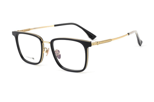 Chrome Hearts - Style Titanium Eyeglasses Full Rim Acetate Glasses Lightweight Business Optical Frame Unisex CH5521 - HP eyeglasses