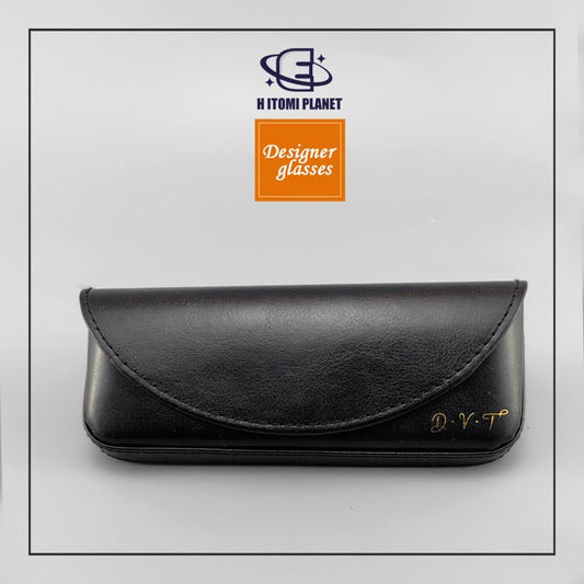 Compact Vintage Leather Glasses Case for Women – Lightweight, Durable, Pressure - Resistant Design with Soft Velvet Lining for Reading Glasses & Sunglasses - HP eyeglasses