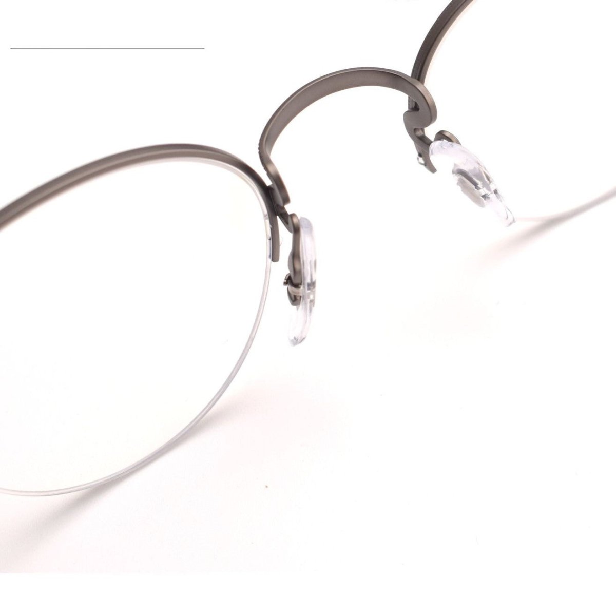 GMS - 110 Titanium Semi - Rimless Round Glasses – MASUNAGA Same Style - HP eyeglasses