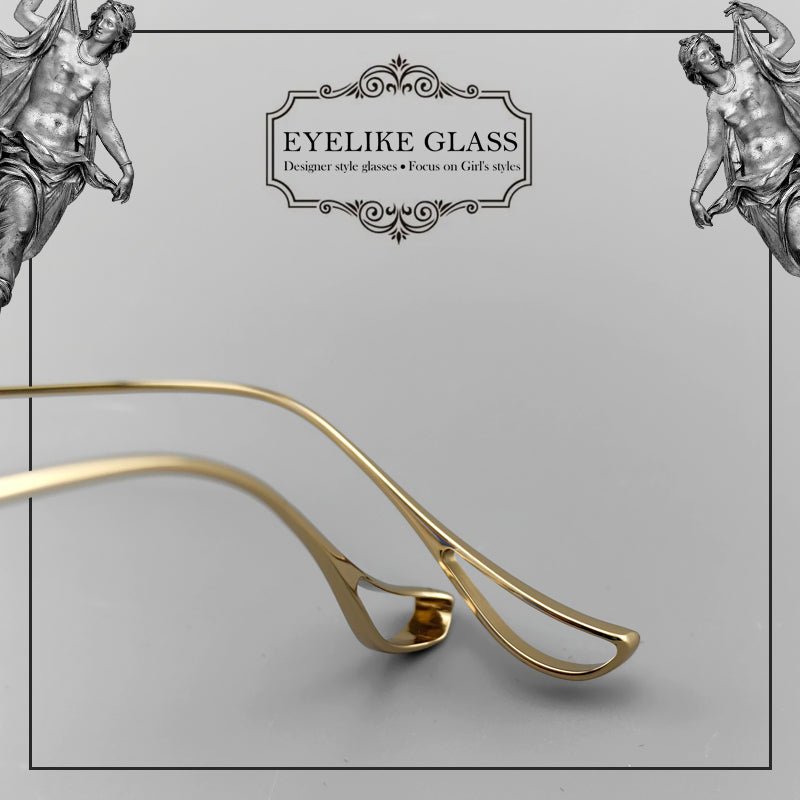 Gothic - Style Rimless Pure Titanium Glasses | Unisex Chrome Hearts - Inspired Frames - EO - 637 - HP eyeglasses