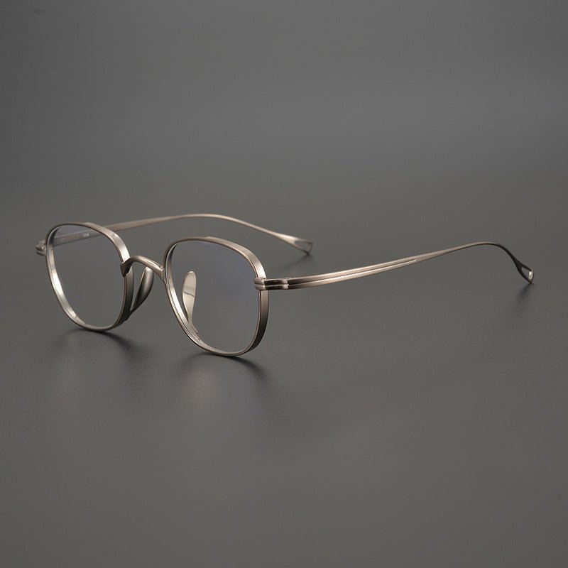 KameManNen Style 114 Pure Titanium Rectangular Eyeglass Frame | Lightweight Full Rim Glasses for High Prescription & Daily Wear - HP eyeglasses