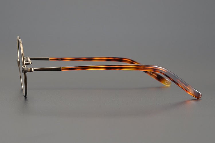 KMN103 Japanese Handmade Round Eyeglasses | Pure Titanium Frame with Integrated Nose Pads - HP eyeglasses