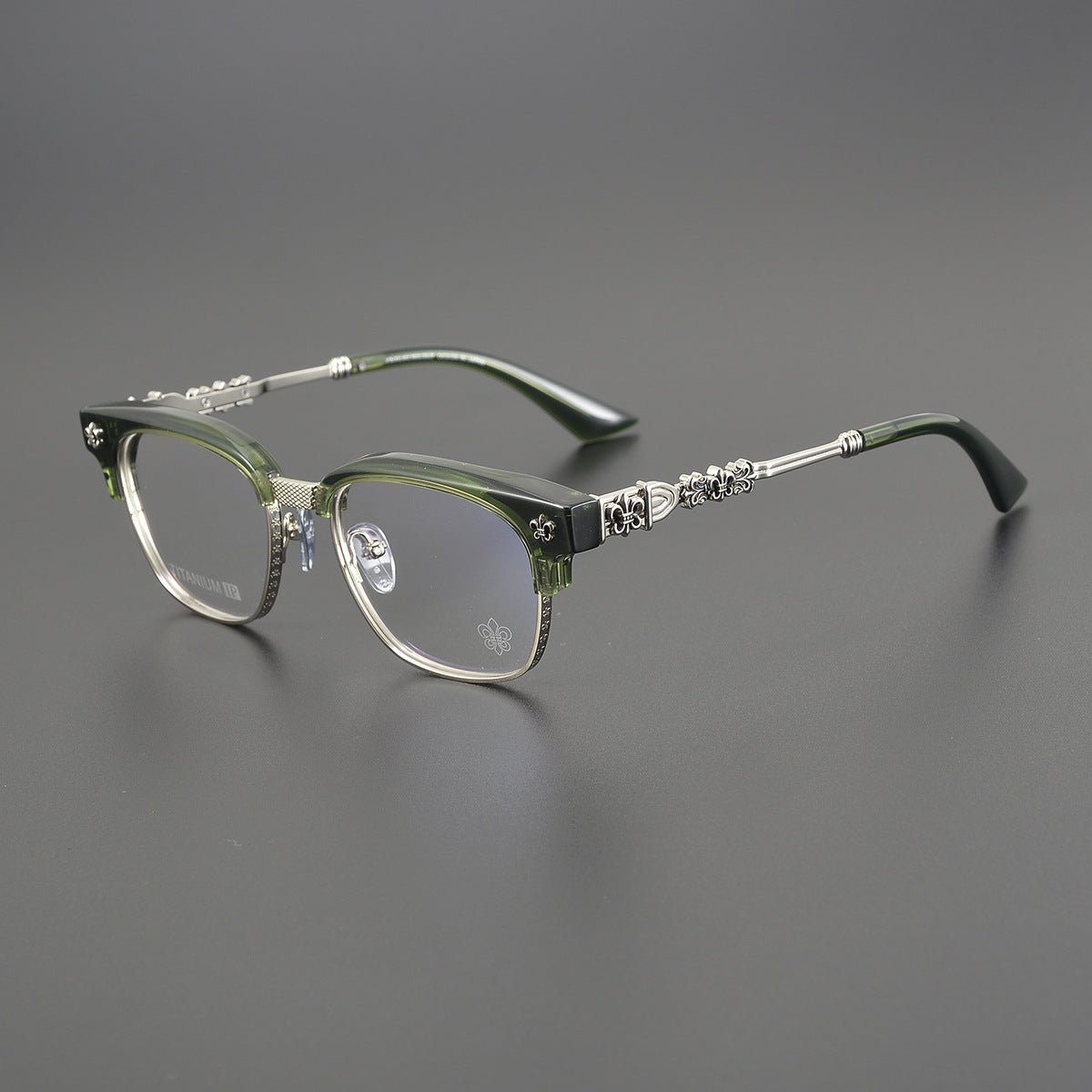 Limited Edition Handcrafted Browline Eyeglass Frame | Gothic Carved Acetate – CH8224 - HP eyeglasses