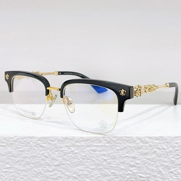 Limited Edition Handcrafted Browline Eyeglass Frame | Gothic Carved Acetate – CH8224 - HP eyeglasses
