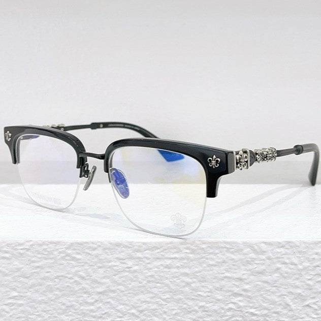 Limited Edition Handcrafted Browline Eyeglass Frame | Gothic Carved Acetate – CH8224 - HP eyeglasses