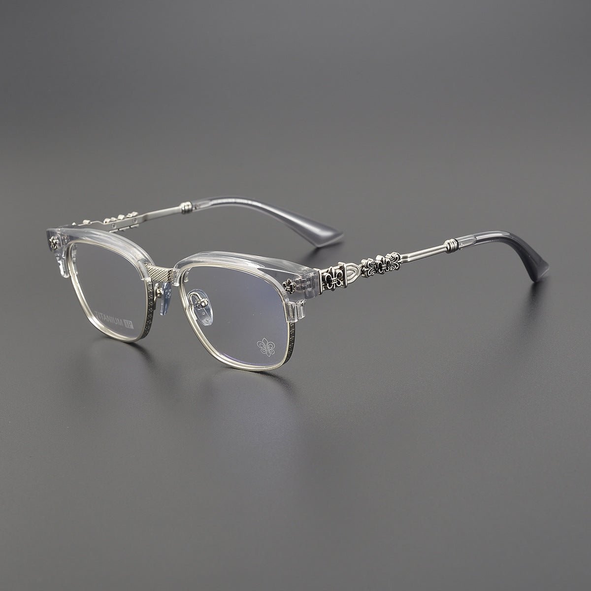Limited Edition Handcrafted Browline Eyeglass Frame | Gothic Carved Acetate – CH8224 - HP eyeglasses