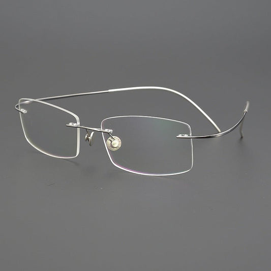 Lindberg - Inspired 925 Silver & Titanium Rimless Eyeglasses – Ultra - Lightweight, No - Screw Frame for Men | Master - Crafted Minimalist Design - HP eyeglasses