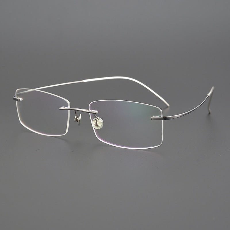 Lindberg-Style 925 Silver Titanium Rimless Glasses – Ultra-Light